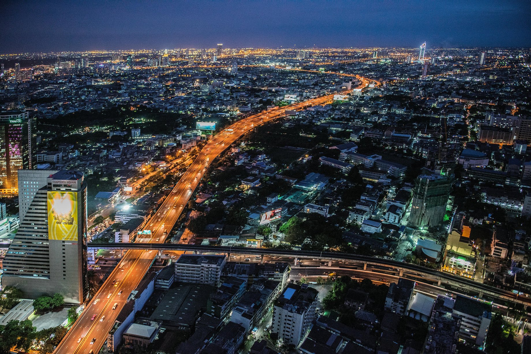 Bangkok in de avond